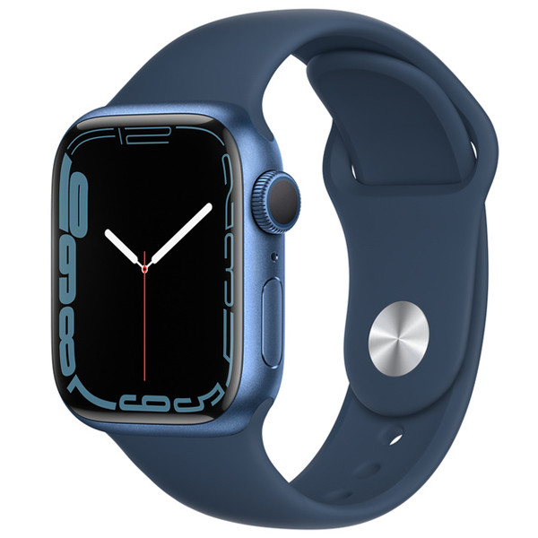 Смарт-часы Apple Watch Series 7 45mm Blue Aluminium Case with Abyss Blue Sport Band