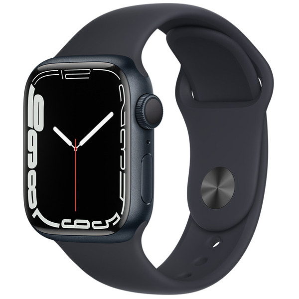Смарт-часы Apple Watch Series 7 45mm Midnight Aluminium Case with Midnight Sport Band