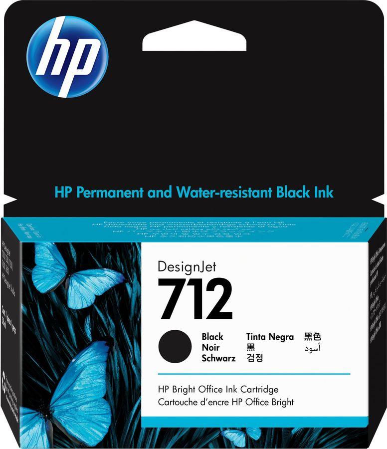 Картриджи для плоттеров HP 712 80ml (3ED71A ) черный - фото 1 - id-p97077337