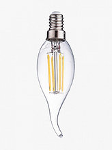 Лампа светодиодная нитевидная прозрачная свеча на ветру СW35 7 Вт 2700 К Е14 Фарлайт