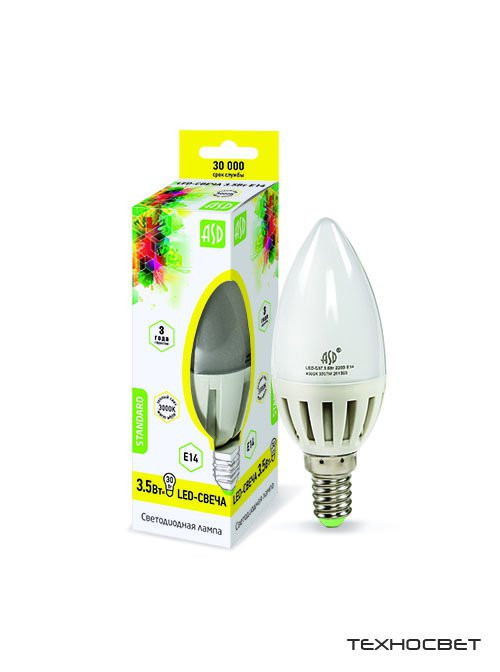 LED-СВЕЧА-standard 3.5Вт - фото 1 - id-p5499907