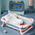 Детская ванночка складная Котик 79см синий с матрасиком, фото 2