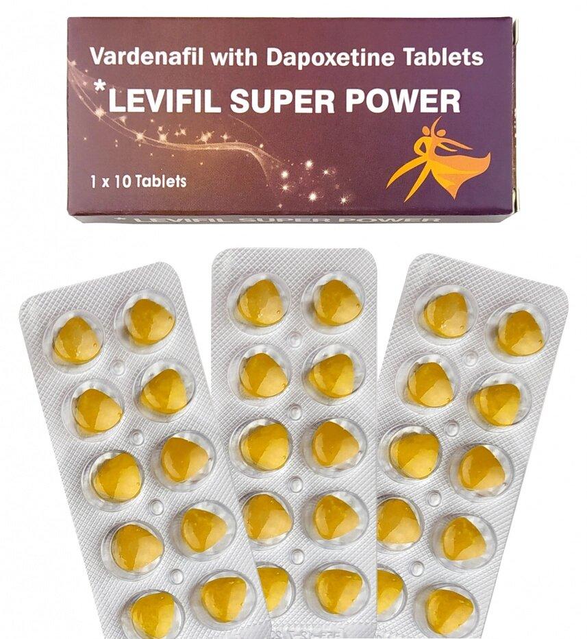 Мужской препарат Levifil Power (Vardenafil & Dapoxetine) 10 таб.