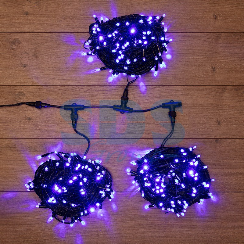 Гирлянда "LED ClipLight" 24V, 3 нити по 20 м, свечение с динамикой, цвет диодов Синий - фото 1 - id-p97088814