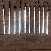 Гирлянда «Тающие сосульки» 24 В, комплект 10 шт. х 30 см, шаг 100 см, 420 LED, белый, соединяются