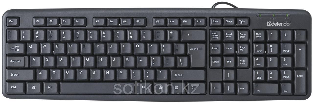 Клавиатура проводная Defender Element HB-520 RU черный USB