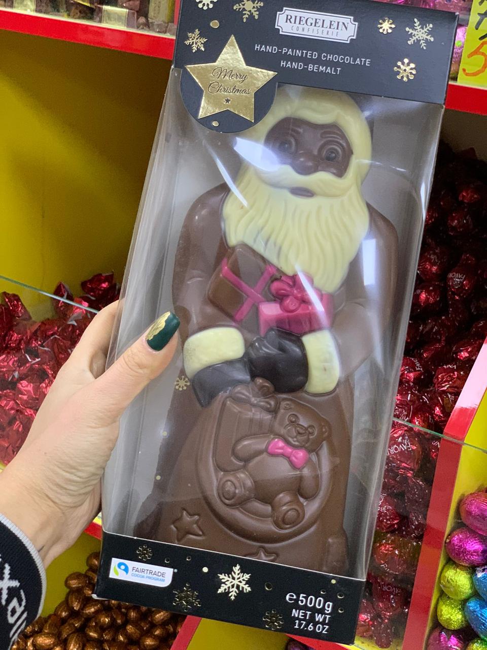Шоколадный Дед Мороз /Санта Клаус/ Riegelein 500гр.(Германия)
