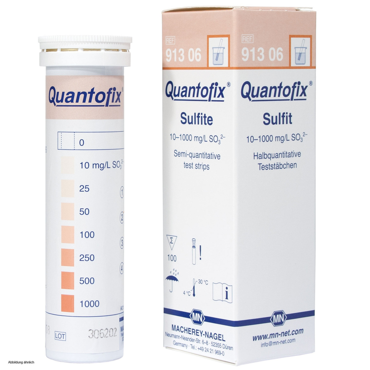 Бумага индикаторная QUANTOFIX Сульфиты, 0-1000 мг/л, полоски