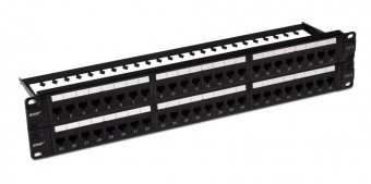 Патч панель SHIP P197-48A, UTP, категория 6, 19" (2U), 48 портов, фото 1