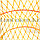 Садок рыболовный круглый с поплавками синтетические нити каркас из 3 колец складной диаметр 50 см, фото 5