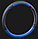 Оплетка на руль Lord Autofashion 37,5-38см каркасная (7415 black+blue), фото 2