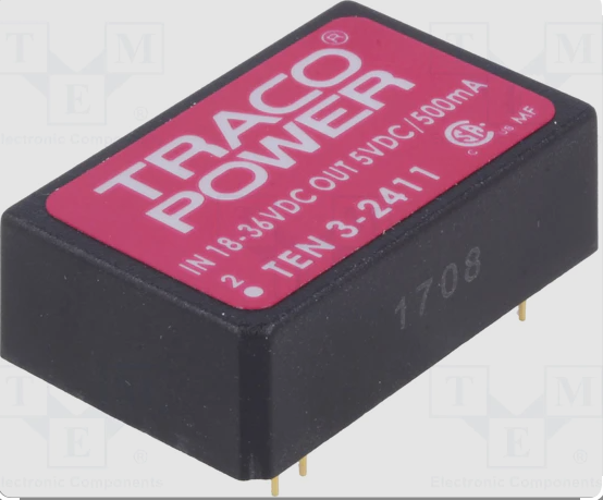 TRACO POWER TEN3-2411 In 18-36V out 5V/500mA