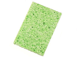 Губка для очистки паяльников увлажненная 80x52х10 зеленая