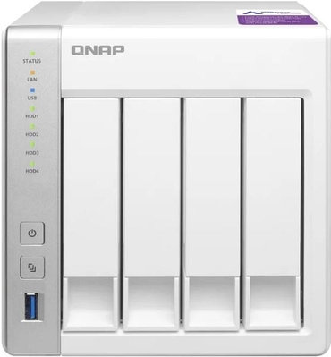 Сетевое хранилище QNAP D4 белый