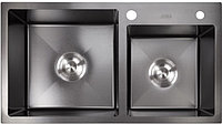 Кухонная мойка Avina врезная HM 78x48/1.5 Black 78x48 черный