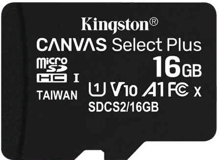 Карта памяти Kingston Micro SDHC SDCS2/16GBSP 16Gb