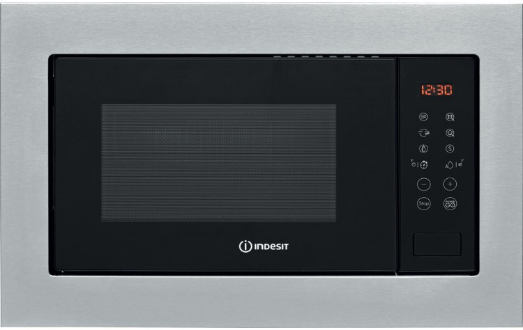 Микроволновая печь Indesit MWI 125 GX серебристый-черный
