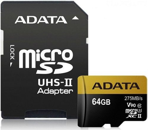 Карта памяти ADATA Premier ONE AUSDX64GUII3CL10-CA1 64GB