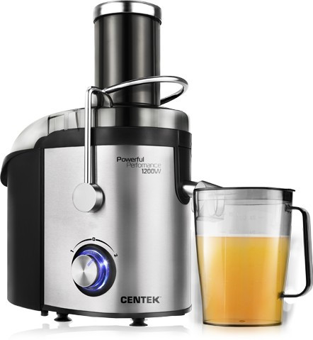 Соковыжималка CENTEK CT-1215 черный-серебристый