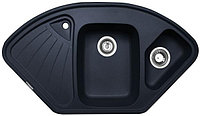 Кухонная мойка Zigmund & Shtain ECKIG 1000.2 Чёрный базальт
