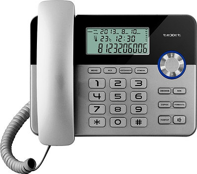Радиотелефон teXet TX-259 черный-серебристый