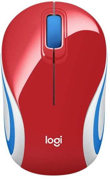 Мышь Logitech Wireless M187 910-002732 красный-синий
