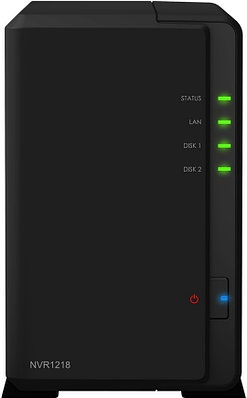 Сетевое хранилище Synology NVR1218 черный