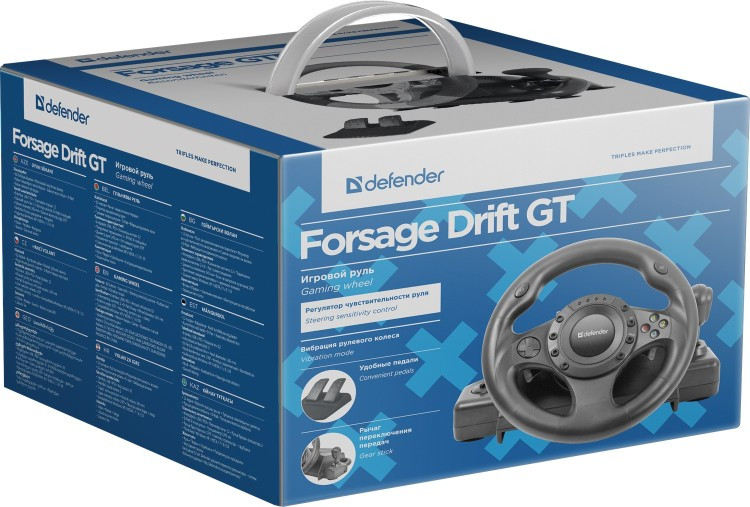 Игровой контроллер Defender Forsage Drift GT черный - фото 4 - id-p97107270