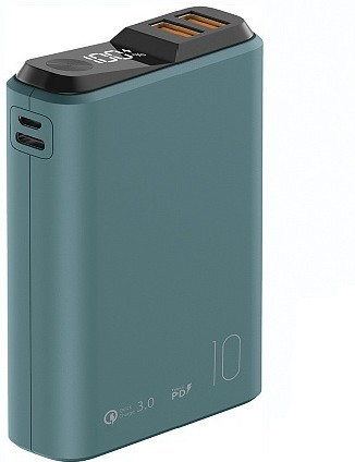 Внешний аккумулятор OLMIO Мурена 10000 mAh синий - фото 1 - id-p97107340