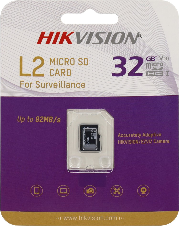 Карта памяти Hikvision HS-TF-L2/32G 32GB