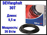 Двухжильный нагревательный кабель DEVIasphalt 30T на 380В - 8,5 м. (DTIK-30, длина: 8,5 м., мощность: 267 Вт)