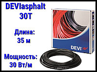 Двухжильный нагревательный кабель DEVIasphalt 30T на 380В - 35 м. (DTIK-30, длина: 35 м., мощность: 1090 Вт)