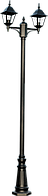 Парковый Светильник NAPOLI Sv-k RH025P/2-L 2.53M MATT BLACK+Truba