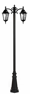 Парковый Светильник RH056P2H-2m MATT BLACK2xE27 struboi