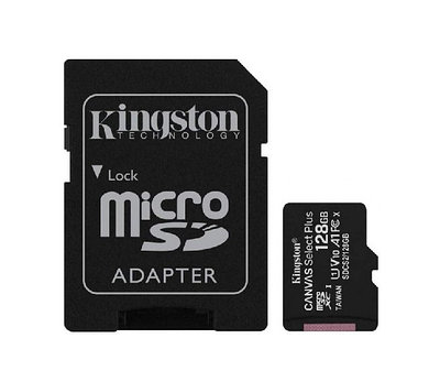 КАРТА ПАМЯТИ KINGSTON CANVAS SELECT PLUS MICROSDHC 128GB CLASS 10 (SDCS2/128GB)