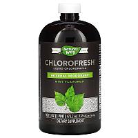Сұйық хлорофилл, жалбыз хош иісі бар, 132 мг, 473,2 мл, Nature's Way, Chlorofresh