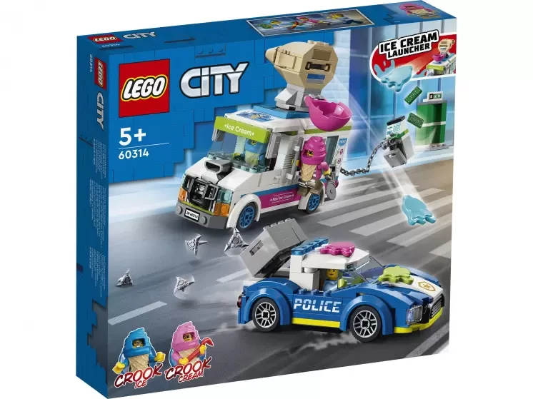 LEGO City 60314 Погоня полиции за грузовиком с мороженым, конструктор ЛЕГО - фото 2 - id-p97129347