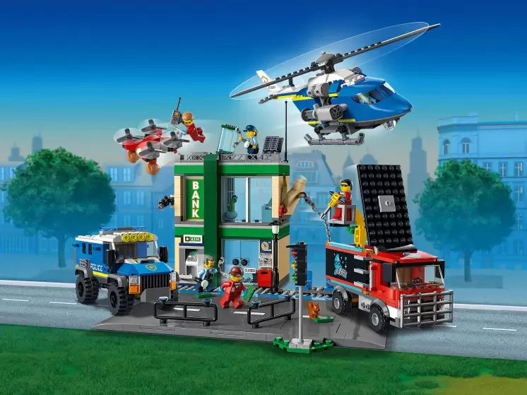 LEGO City 60317 Полицейская погоня в банке, конструктор ЛЕГО