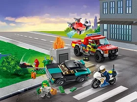 LEGO City 60319  Пожарная бригада и полицейская погоня, конструктор ЛЕГО