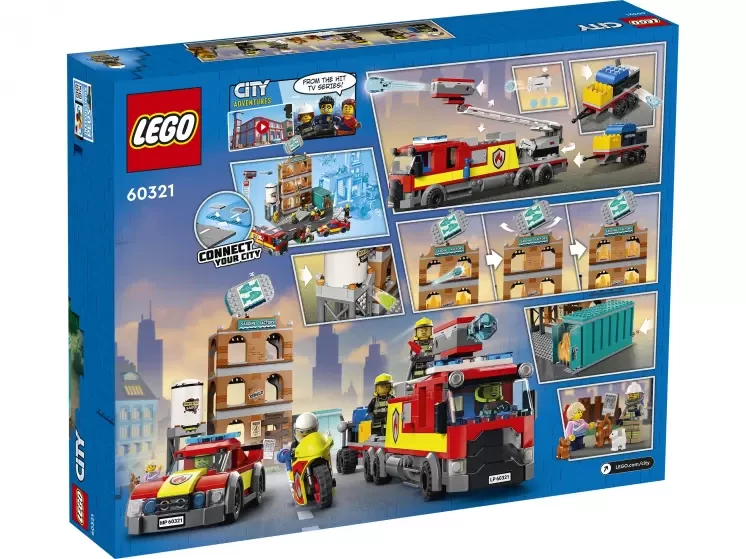 LEGO City 60321 Пожарная команда, конструктор ЛЕГО - фото 3 - id-p97129495