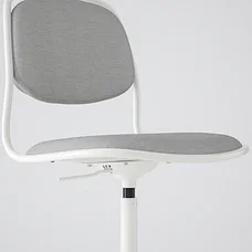 Стул ОРФЬЕЛЛЬ белый/Висле светло-серый ИКЕА, IKEA, фото 4