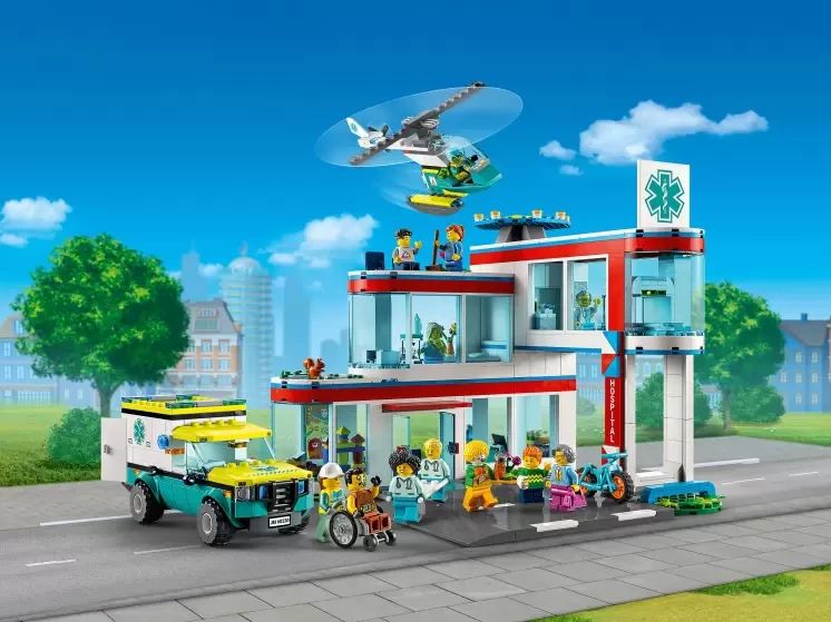 LEGO City 60330 Больница, конструктор ЛЕГО - фото 1 - id-p97129745