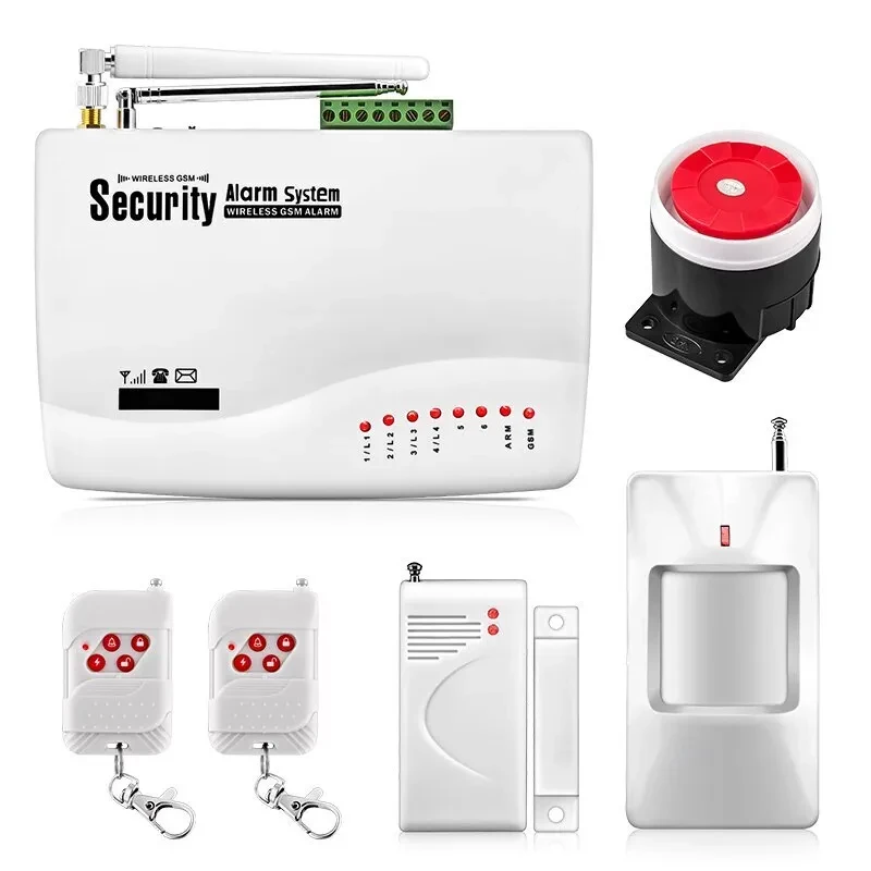 GSM сигнализации для сейфа оружейного, дома, квартиры, магазина беспроводная с датчиками в комплекте 433мГц
