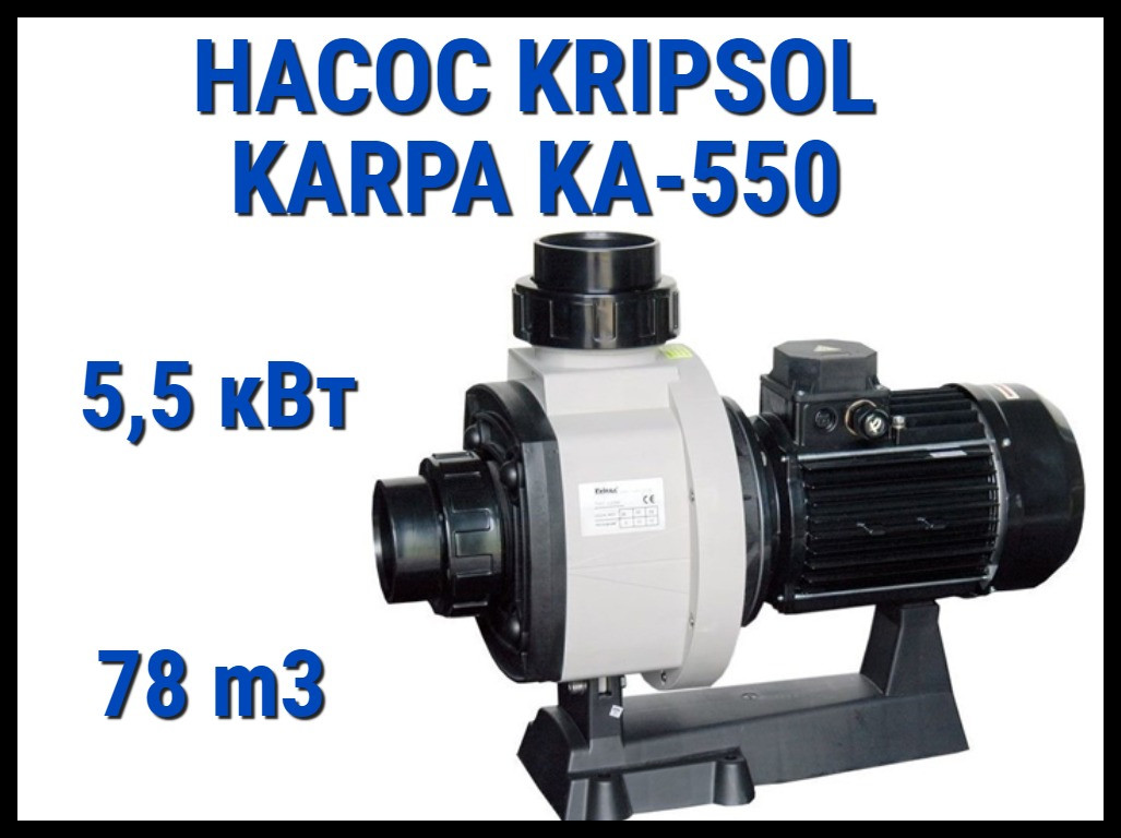 Насос для бассейна Kripsol Karpa KA-550 без префильтра (Производительность 78 м3/ч) - фото 1 - id-p97131047