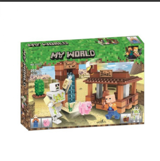 Конструктор "Мини Отель" /аналог Lego Майнкрафт, Minecraft