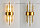 Светильник-Бра настенный 2-х ламповый Хрустальный с золотыми трубками, фото 2