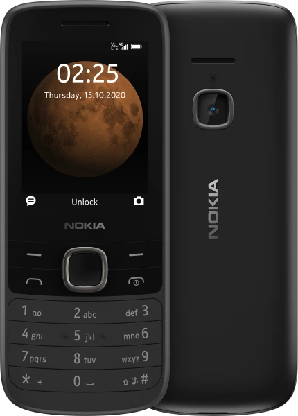 Nokia TA-1276 телефон NOKIA 225 DS 4G, BLACK, 2 SIM, 64 MB/128 MB