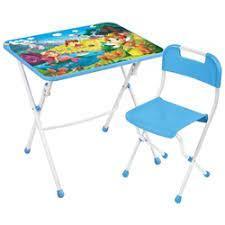 Комплект детской мебели Ника с подножкой Умничка1 (стол 58*60*45см+стул), фото 2