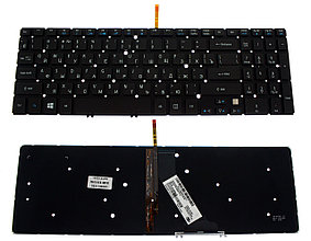 Клавиатура для ноутбука Acer Aspire V5-573, RU, подсветка, без рамки, черная (V.1)