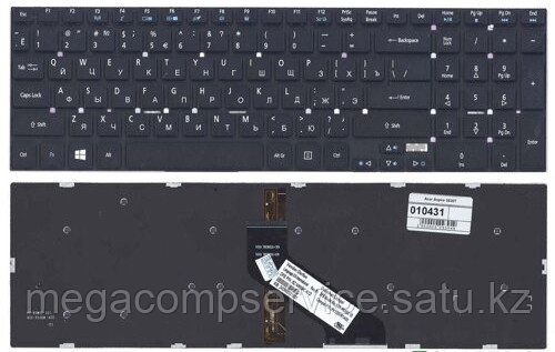 Клавиатура для ноутбука Acer Aspire 5830T, RU, черная, с подсветкой, фото 2
